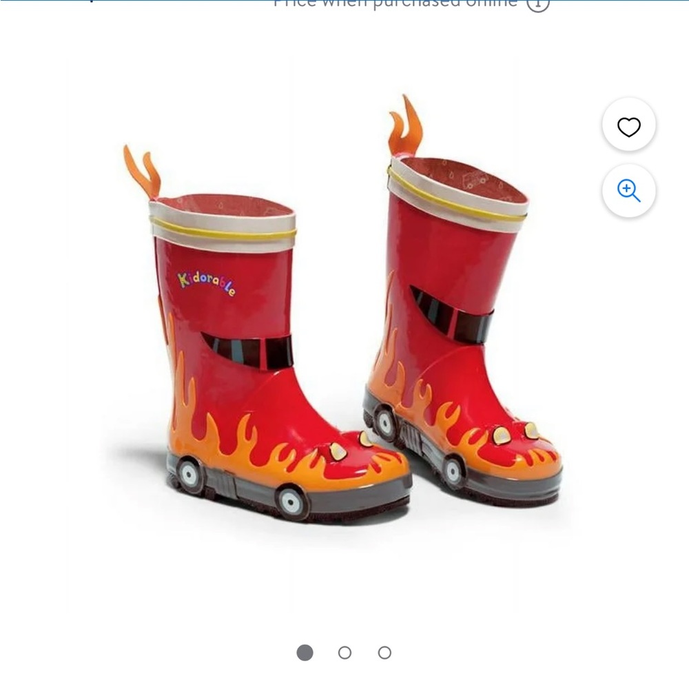 ❤️NEW❤️Rain Rubber Boots Kidorable boys fireman sz2  SUPER CUTE! price firm!